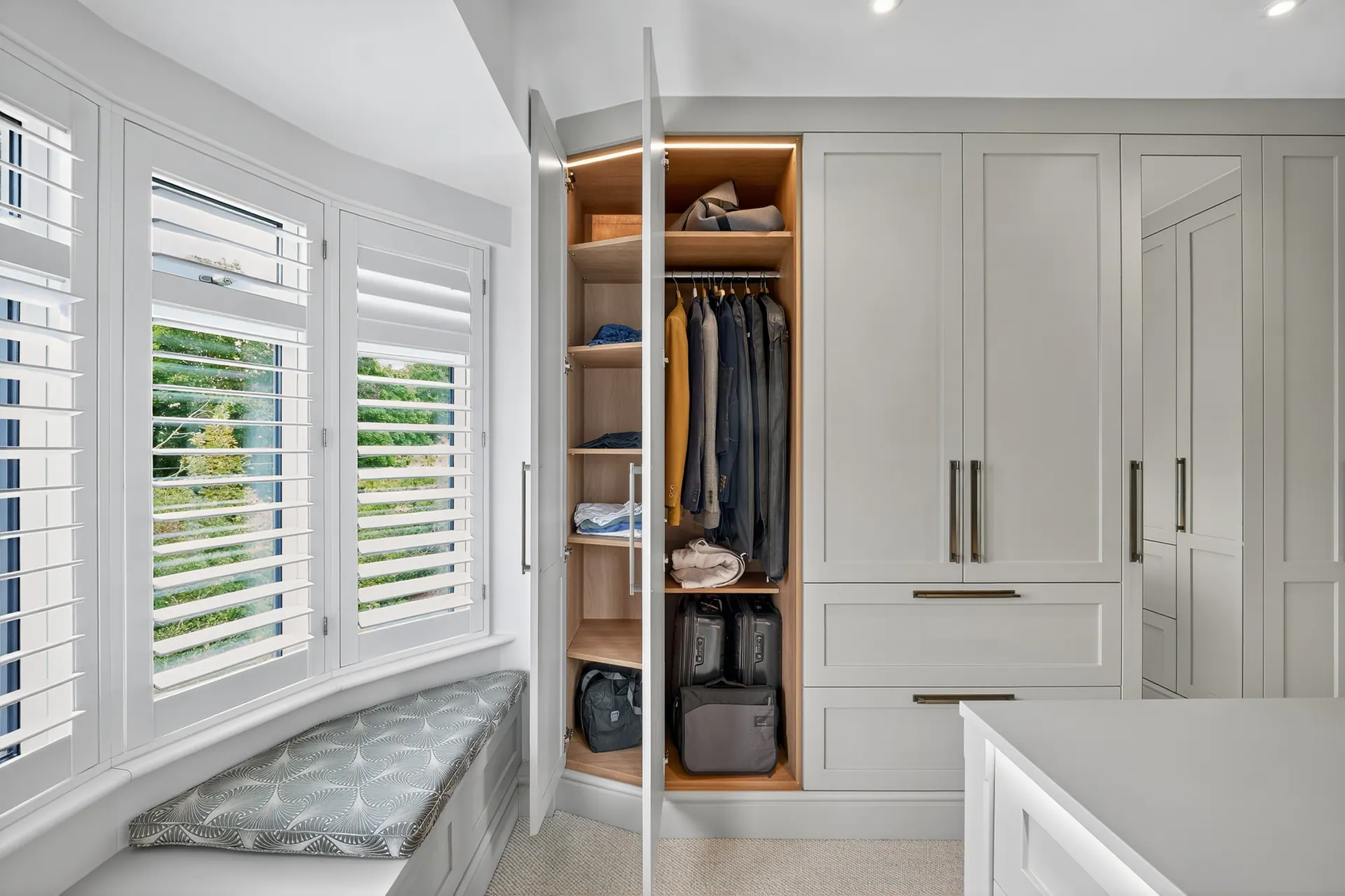A fitted dressing room by Charles Vivian, Saffron Walden