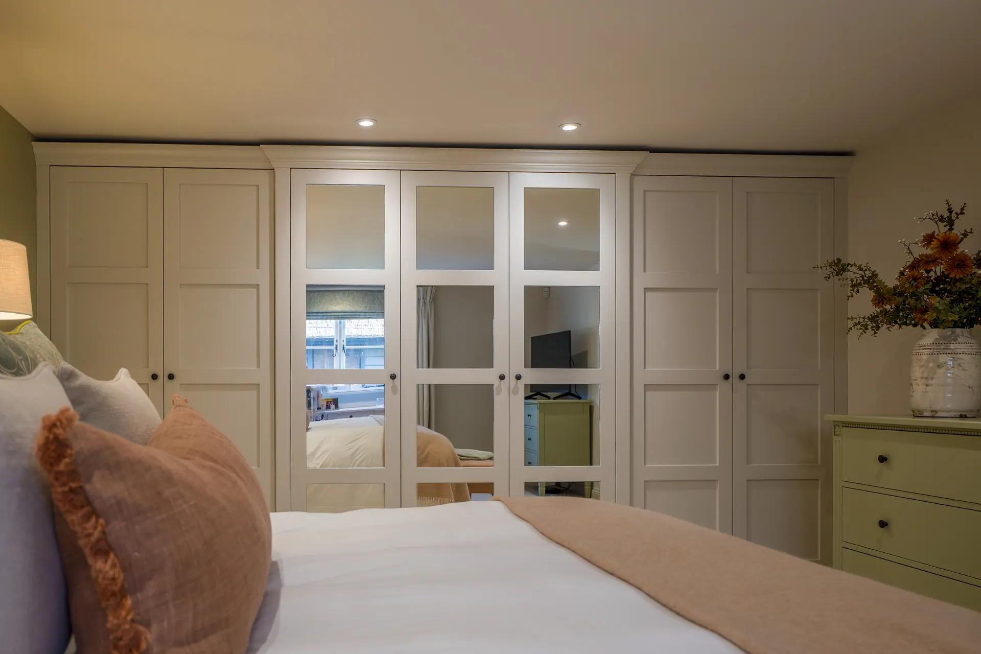 Fitted wardrobes with mirrored doors, Little Dunmow
